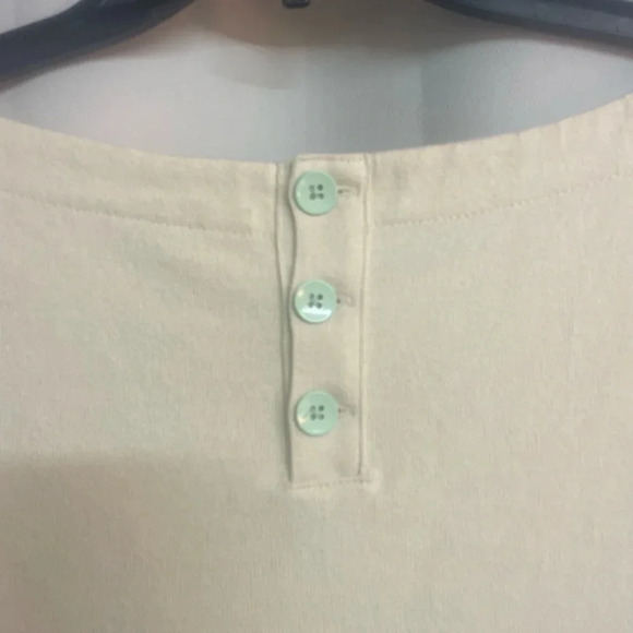 Anthropology Allihop dress black stripe cream base size Medium - Picture 3 of 5